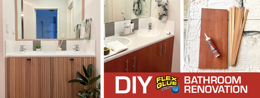 How to Make a Washroom Vanity with Flex Glue